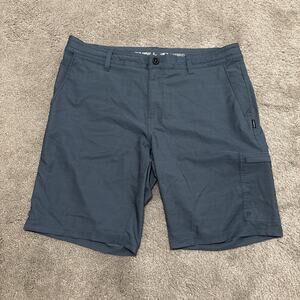 O'Neill Hybrid Blue Striped Board Shorts Men's Size 36 Swim Trunks